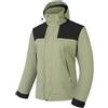 PADOLA Jacket Giacca Da Donna Giacca Impermeabile Giacca Da Pioggia Leggero Giacca Casual Con Cappuccio Giacca Da Montagna(VERDE,L)