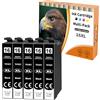 Starlet24 5 cartucce 16XL nere compatibili con Epson 16XL BK T1631 per Epson WF2630 WF-2540 WF-2750 WF-2760 WF-2660 WF-2650 WF-2530 WF-2010 WF-2510