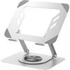 Vihoom Supporto PC Portatile, Supporto per Portatile Ergonomico con Base Girevole a 360°, Laptop Stand Regolabile Altezza e Angolo, Ventilato Antiscivolo, Compatibile con Portatili da 11-17