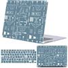 FFBOFFC Custodia Compatibile per MacBook Neo da 13 pollici Modello 2026 (A3404) con chip A18 Pro, Copertina Rigida in Plastica Protettiva e Tastiera Cover, Aereo blu