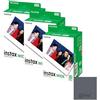 OptiSwipe Fujifilm Instax Wide Film, 60 scatti (3 × 20), compatibile con fotocamere Instax Wide, bundle OptiSwipe