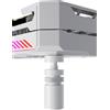 upHere Supporto GPU,Supporto per scheda grafica, supporto per scheda grafica verticale regolabile, alluminio, altezza regolabile, con magnete, S(26mm-50mm),bianco, GB26T