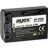 ayex Batteria agli ioni di litio NP-FH50 per fotocamere e videocamere Sony, ad esempio Alpha A390, Cyber-Shot DSC-HX1, DCR-DVD92-100% compatibile, durevole e affidabile