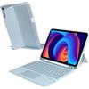VOVIPO Custodia compatibile per iPad A16 di 11a generazione con tastiera, trackpad multi-touch, tastiera rimovibile wireless, cover con supporto per penna per iPad 11 A16 2025 e 10a generazione 11