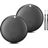 ZHITING Android Smart Tracker Tag, Portachiavi Compatibile con l'app "Find Hub di Google" (solo Android),Bluetooth Tracker per bagagli, portafogli, veicoli, animali, Batteria Sostituibile,2 pezzi