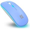 Defender Coda MB-261 - Mouse Bluetooth e 2.4GHz Ricaricabile, Slim Design, Silent Click, 1600 DPI, Mouse Wireless per Laptop Tablet (Blu)