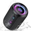 Tiksounds Cassa Bluetooth Portatile Potente 15W, Mini Altoparlante Bluetooth 5.4, Bassi Potenti, Luci LED Colorate, Accoppiamento TWS, IPX7 Impermeabile, 12 Ore di Autonomia, Speaker Bluetooth da Esterno Feste