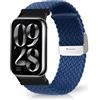 MiRowy Nylon Cinturino per Xiaomi Redmi Watch 6 / Redmi Watch 5/4, Intrecciato Cinturini di Ricambio per Xiaomi Smart Band 10 Pro/Mi Smart Band 9 Pro/Mi 8 Pro - Blu