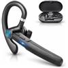 Caijin Auricolari wireless Bluetooth Singolo 6.0, Durata della batteria ultra-lunga di 88 ore, Doppio Microfono Antirumor, Connessione Due Dispositivi, chiamate in vivavoce, ideali per la guida e l'ufficio