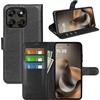 Fertuo Cover per Motorola Moto G77 / G67 / G87, Custodia Portafoglio Cover a Libro in Pelle Flip Case Sottile con Silicone Bumper, Fibbia Magnetica, Porta Carte e Kickstand, Nero