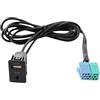 Borimend Radio Estensione AUX Porta USB Adattatore Cablaggio Assy per