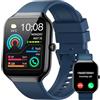 Jugeman Smartwatch Uomo, 1,43 HD Orologio Smartwatch Uomo con Chiamata Bluetooth,Militari Smart Watch Tracker 160+ Modalità Sportive