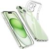 PhoneThrone 1 Cover per IPHONE 15, Custodia Gel Trasparente Morbida Silicone Sottile TPU [Ultra Leggera e Chiaro]