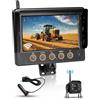 Hodozzy Telecamera Posteriore Wireless Touch Screen Monitor Impermeabile 7 Pollici con BSW, Registrazione in Loop, Telecamera Retromarcia Digitale Senza Fili Visione Notturna per Veicolo da Cantiere