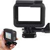 KEPYATI Custodia Protettiva Compatibile Con Gopro Hero 7/6/5/(2018) Black Action Cameras Telaio Case Con Zoccolo Attacco Rapido E Vite