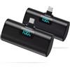 HETP Power Bank 5200mAh, Ultra-piccolo&Ultra-compatto Caricatore Portatile USB C PD Ingressi&Uscite Mini Powrbank Batteria Esterna per iPhone 17/16/15 Android Samsung Galaxy Note Huawei iPad-2 Pezzi