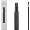 Opatiny Bastone per selfie estensibile per INSTA360 e per fotocamere DJI, estensione da 70 cm a 120 cm, struttura in lega di alluminio, leggero e portatile con presa migliorata, nero