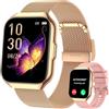 taopodo Smartwatch Donna, 1,91 HD Orologio Smartwatch Donna con Chiamate Bluetooth, 120+ Modalità Sport, Monitoraggio Salute 24/7, Impermeabile IP68, Fitness Tracker Compatibile con Android e iOS, Oro