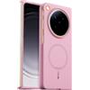 GIOPUEY Cover Magnetica per Oppo Find N6, Compatibile con MagSafe, Materiale PC Rigido Custodia, Comodo e Liscio al Tatto Case - Pink