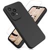 YiKaDa - Cover per Honor 200 Lite, con [2 Pack] Pellicola Protettiva in Vetro Temperato, Custodia Liquid Silicone Leggero - Nero