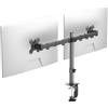 Pholiten Supporto per monitor per schermi LED LCD da 13-32 pollici fino a 10 kg, braccio da scrivania per 2 monitor, regolabile in altezza, girevole e inclinabile, max. VESA 100x100mm MD97442SE