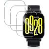 QULLOO 3 Pezzi Vetro Temperato Pellicola Compatibile per Xiaomi Redmi Watch 5 Active, 2.5D HD Vetro Protettiva Schermo, Trasparente Senza Bolle Protezione Protettivo Film per Redmi Watch 5 Active