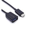 TechExpert Cavo OTG tipo C negro compatibile con Honor 8, Honor 9, Samsung Tab S3, Nokia N1 Chrombook Pixel 2015, Nexus 5 x Pixel, C e tutti i nuovi dispositivi muniti di una porta USB di tipo C.