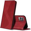 ZONNAVI Cover per Realme 8i, Flip Custodia Pelle PU con [Slot Cart] [Supporto Stand] [Magnetica], Cover a Libro Portafoglio per Realme 8i (Rosso)