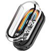 Tyogeephy Compatibile con Mi Smart Band 10 Ceramic Edition‌ Cover Custodia con vetro Temperato, Custodia rigida in PC Case pellicola protettiva HD custodia protettiva antiurto
