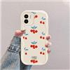 hdqICase Ciliegia Custodia Onda Silicone Morbido Compatibile con Xiaomi Redmi A2/Redmi A1 Bianco Cover