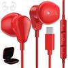 ASKUBSKU Cuffie USB C con Cavo per Samsung A37 A27 A57 5G Galaxy A36 A56 S26 Ultra