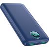 Pxwaxpy Power Bank 26800mAh con Cavi, Powerbank 25W PD QC4.0 Ricarica Rapida USB C Caricatore Portatile con 5 Uscite & LCD Display Batteria Esterna per iPhone 16/15/14/13, Samsung Huawei Pixel etc (Blau)