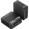 origimagic Ryzen 9 6900HX (fino a 4,9 Ghz), 32GB DDR5 1TB M.2 NVME PCIe 4.0 2280 SSD Mini Desktop Computer, Dual Gigabit LAN, WiFi 6E, BT5.2, 4K Triple Display, per azienda, ufficio, casa