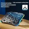 D11 Mute Gaming Laptop Cooler Base with RGB Foldable Adjustable Heat Dissipation
