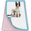 Bartuke Tappetino in silicone con bordo alto, 86 x 56 cm, per cani, gatti, conigli, a prova di perdite, per proteggere il pavimento a casa (rosa)