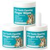 chenghuayu Zampalife Salviette Dentali - 2026 Nuovo Panno Morbido Dita, Pratico Accessorio Igiene Orale Cani Gatti, Elimina Placca Macchie e Alito Cattivo Senza Spazzolino a Casa Tua (3Pcs)