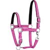 START ENJOY THE RIDE Start Zari Silver Mini Shetty - Cavezza regolabile in 2 posizioni per Minishetty & cavalli in miniatura, doppia cucitura, con moschettone e accessori argentati (rosa, Mini Shetty)