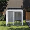 BAZZI Casetta per Cani da Esterno Box Cani Esterno Cuccia Cane Esterno Recinto per Cani in Acciaio Zincato Antracite 110x201x110 cm