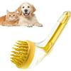 Generico Spazzola da bagno per cani e gatti - Spazzola per shampoo per cani con dispenser di sapone | Scrubber detergente per massaggi delicati per animali domestici per gatti Gattini Cuccioli Casa Spiaggia Pi