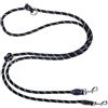 Trhillsbrad guinzaglio per cani 3m x 10mm, 208g, guinzaglio regolabile per ogni cane, guinzaglio multifunzionale guinzaglio doppio guinzaglio collo robusto, nero