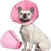 PUZAUKAL Collare Elisabettiano Cane Morbido, Collare Post Operatorio Cane Traspirante E Regolabile, Collare Protettivo Cani Traspirante E Regolabile (rosa S)