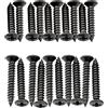 Musiclily Ultra 2,5x15/18mm Viti per Mascherina Pickup Humbucker Nero 20pz