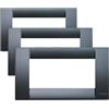 Vimar Placca Classica 4 m, Grigio Grafite (Confezione da 3)