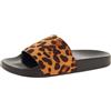 De Fonseca Sandali Donna a Fascia Similscamosciato Fantasia Animalier, Sottopiede in Eva, Maculato Marrone, 36 EU