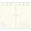 Agendepoint.it Ricambio Agenda Giornaliera a Righe 2027, 9,5x17 cm, 6 Fori, Carta 80gr, Avorio