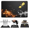 YushengTai Tappetino per barbecue, 100 x 180 cm, resistente al calore fino a 1800 °C, tappetino ignifugo, per barbecue a gas, braciere