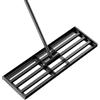 GUIVACI Rastrello Livellatore per Prato 76 x 25 cm, Professionale Livellatore Prato con Barra Metallica Regolabile e Manico in Gomma Antiscivolo, Ideale per Patii e Giardini