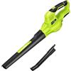SnapFresh Soffiatore a Batteria 20V Soffiatore Elettrico per Foglie Leggero 1,2 kg, 210 km/h 240 m³/h, 2 Velocità Regolabili, per Giardino/Prato/Auto/Polvere (Solo Strumento)