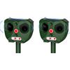 funfunfly 2x Repellente Gatti,Ultrasonico Solare Alimentato Animale Deterrente per Giardino Piccioni,Uccelli,Cani, Topi,Volpi,5 Modalità Regolabili