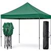 BRICOZONE Gazebo Professionale 3x3 Metri Pieghevole Impermeabile Struttura In Acciaio Rinforzata Telo Oxford 1200D PVC Protezione UV Sacche Zavorra Picchetti Corde E Borsa Custodia Giardino (Verde)